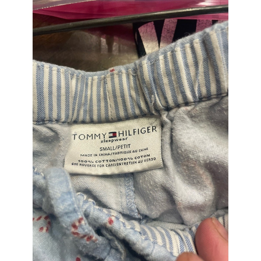 Tommy Hilfiger Candy Cane Flannel Pajama Pants Sleep Small - Picture 4 of 4